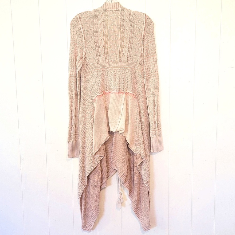 Free People All Washed Out Cardigan- Color:Tan- Size: XS